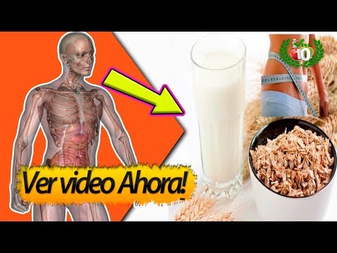 Agua de avena para adelgazar, reducir el colesterol y regular la diabetes.