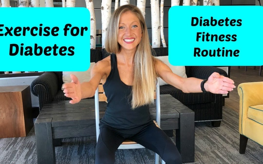 Exercise for diabetes: Seated cardio fitness video routine for diabetes (Chair Workout)