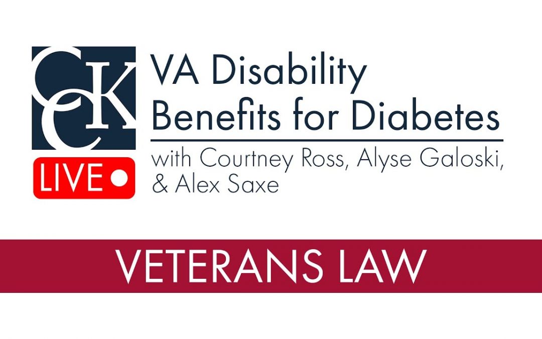 VA Disability Benefits for Diabetes